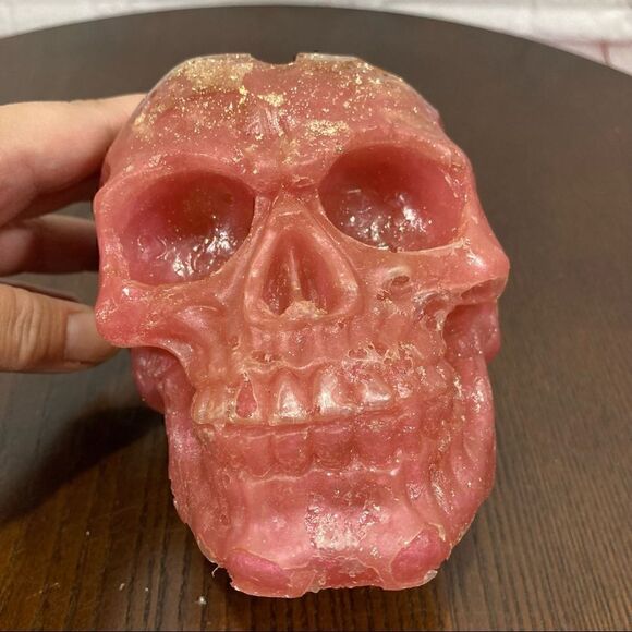 SKULL SHAPED EPOXY RESIN ashtray/planter - Picture 7 of 13